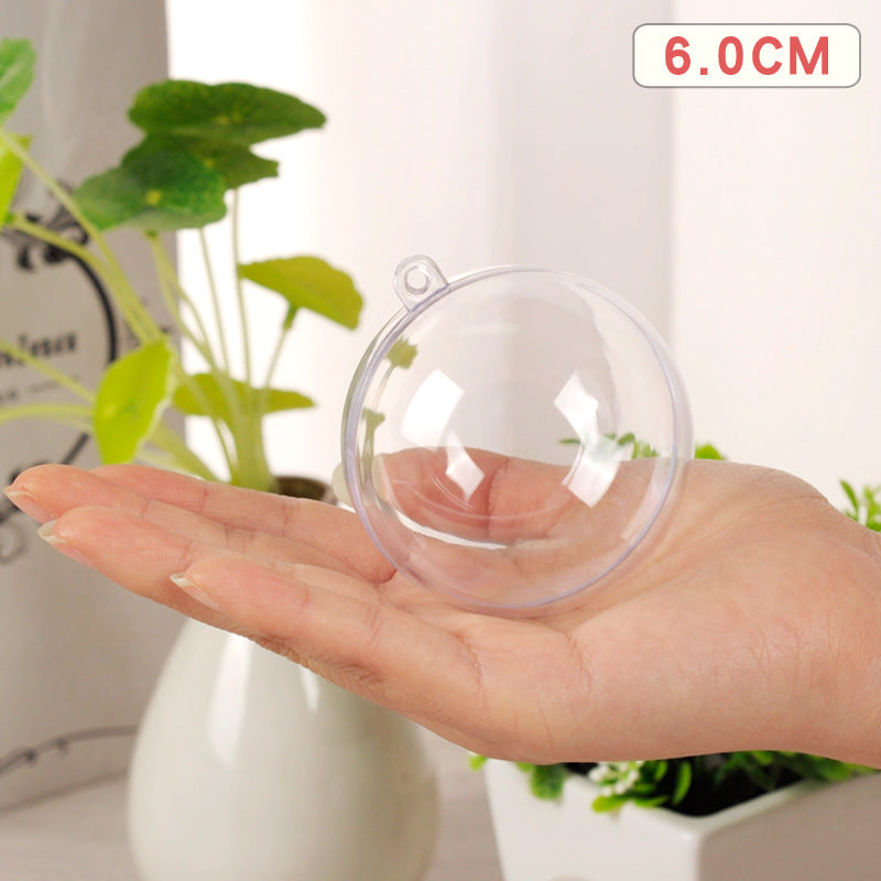 Wholesale Christmas Decorative Balls Acrylic Plastic Transparent Balls